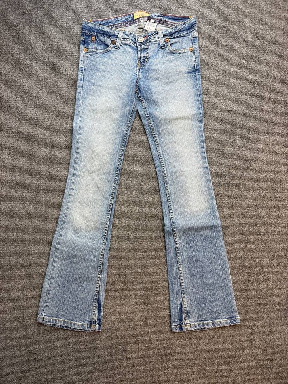 Vintage Y2K Outlooks Flare Women's Jeans Size 3 Inseam 34 Light Wash Stretch